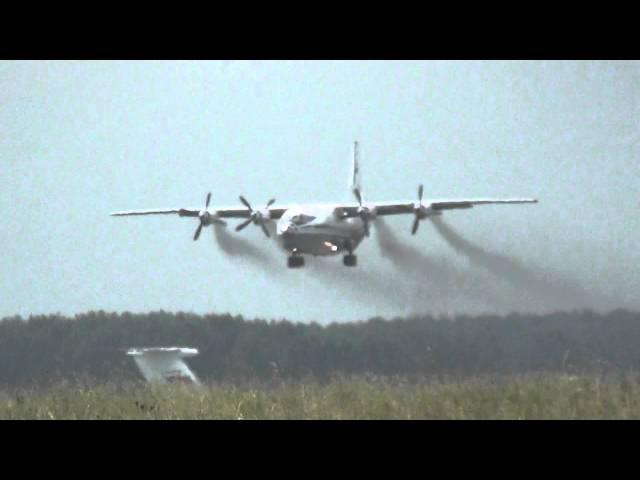 Ан-12БК взлет с авиабазы Шагол (RA-11260/RF-95428)