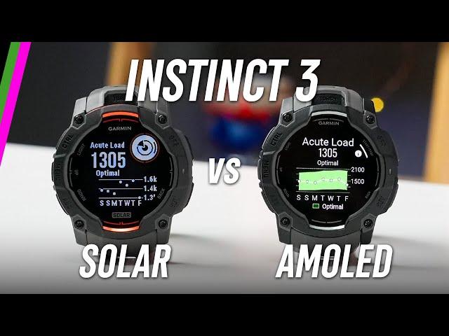 Garmin Instinct 3 AMOLED vs Solar In-Depth Comparison // Major Differences! (Choose Wisely)