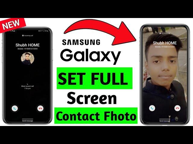 How to Enable Full Screen Caller Id in Samsung - Full Screen Incoming Calls