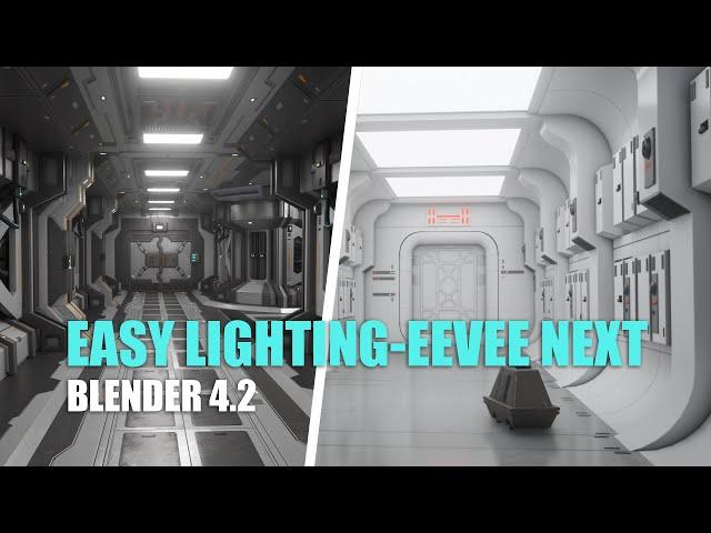 Lighting Interior Sci-Fi Scenes in Eevee (+Free Asset Pack)