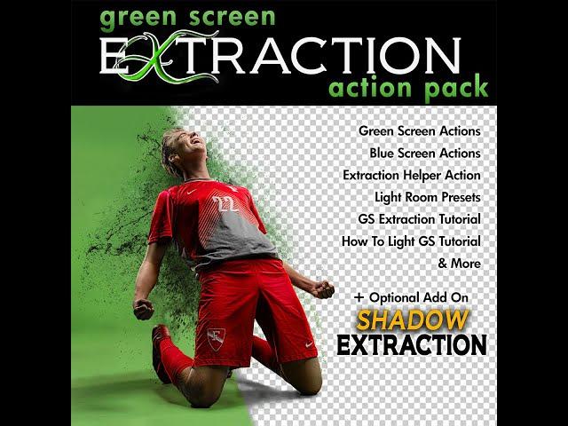 Quick PREVIEW:  Green Screen Extraction Action w/ New SHADOWS Feature