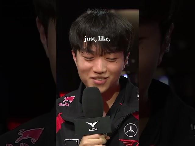 Keria's so cute when he stumbles over his words  #LCK #T1