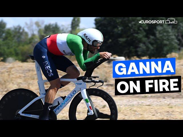 BEYOND COMPARE! | Filippo Ganna Makes A Statement In The Time Trial At Stage 10 | La Vuelta a Espana