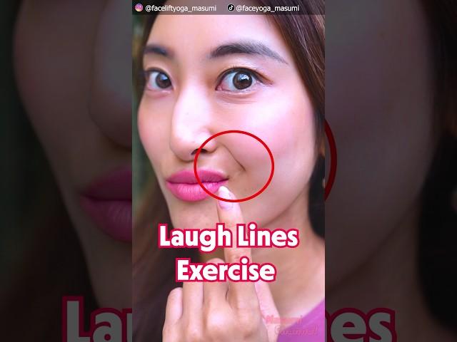 Laugh Lines Removal Stretch! Reduce Smile Wrinkles, Nasolabial Folds #shorts #antiaging