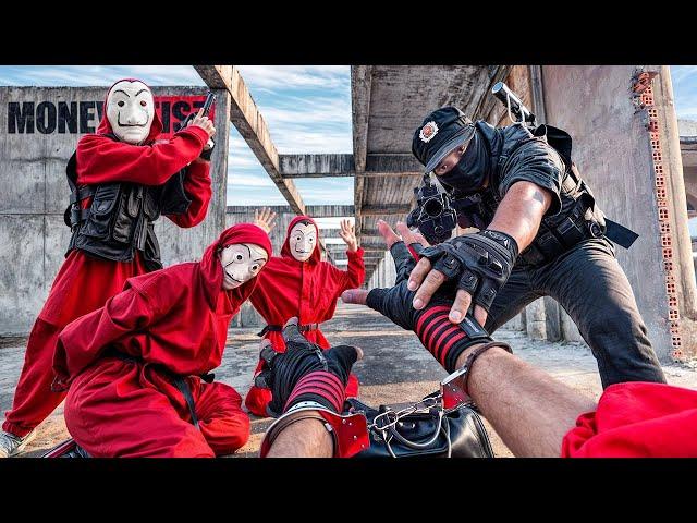 PARKOUR VS MONEY HEIST! 6 | BAD GUYS: No ESCAPE from POLICE, chase stops now (BELLA CIAO REMIX)