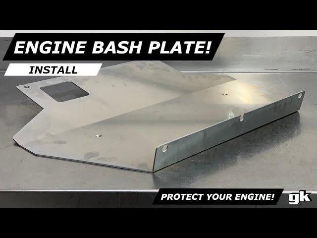 Gktech Under Engine Bash Skid Plate - Install