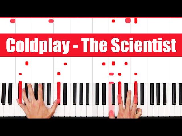 The Scientist Coldplay Piano Tutorial - EASY