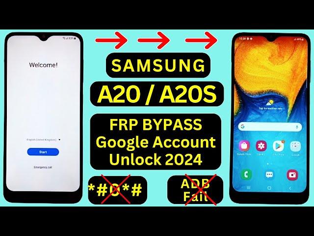 Samsung A20/A20s FRP Bypass Without PC 2024 | SM-A207F Google Account Bypass Android 11 New Trick