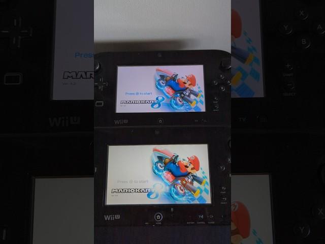 Mario kart 8- Nintendo Modded WiiU vs Disc WiiU speed comparison