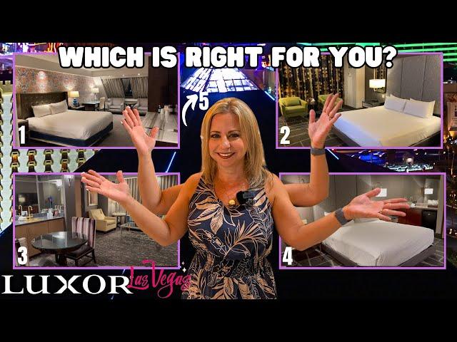 Luxor Las Vegas - Which Room to Choose - 5 Room Tours!