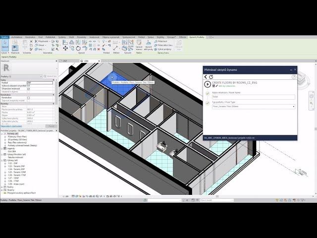 DYNAMO SCRIPT PREVIEW - AUTOMATIC FLOOR CREATION