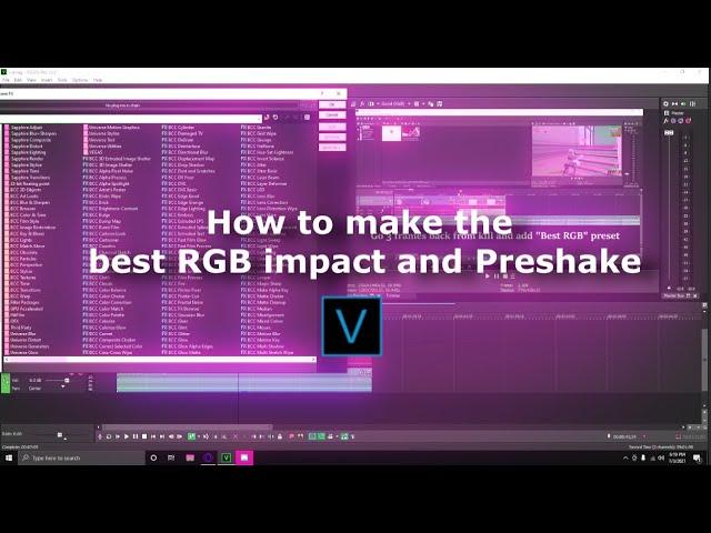 Tutorial: How to make *THE BEST* Preshake + RGB impact ( Free Preset ) - Sony Vegas