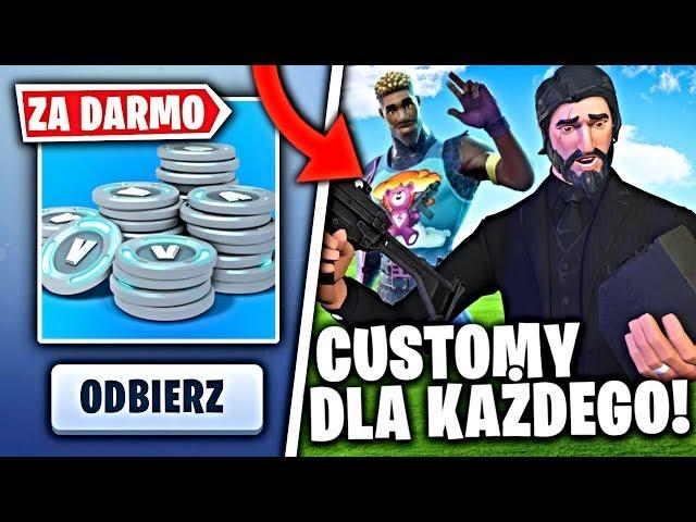 CUSTOMY Z WIDZAMI * RESTART V-DOLCOW NA LIVE * W FORTNITE