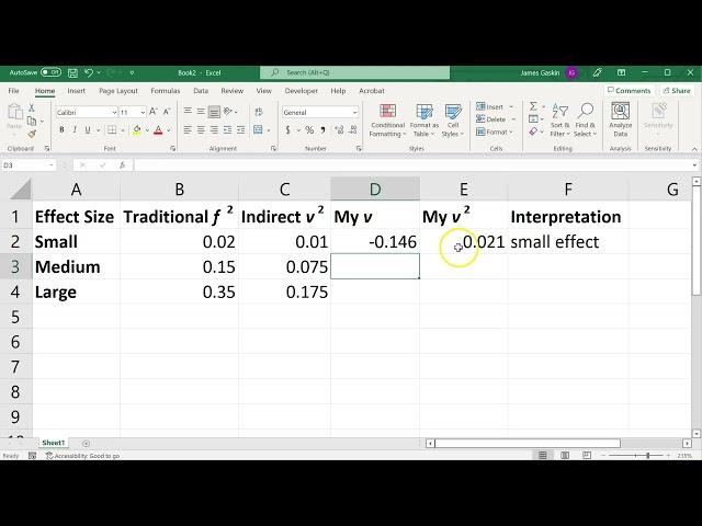 Indirect Effect Size v-squared