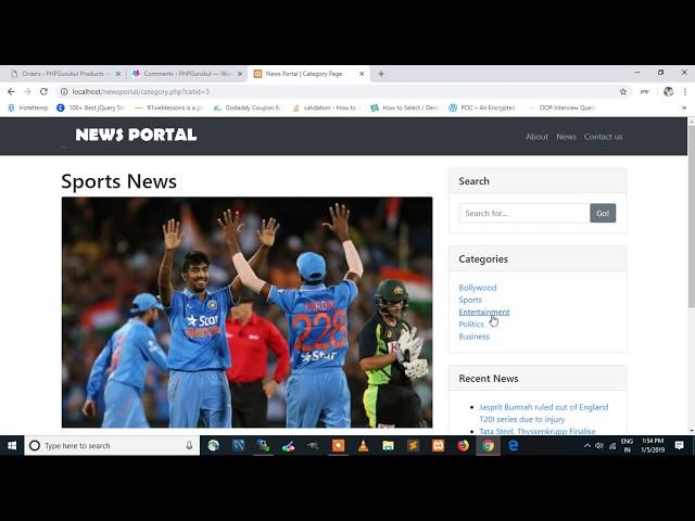 News Portal projects  in PHP and MYSQL , News Portal projects free download