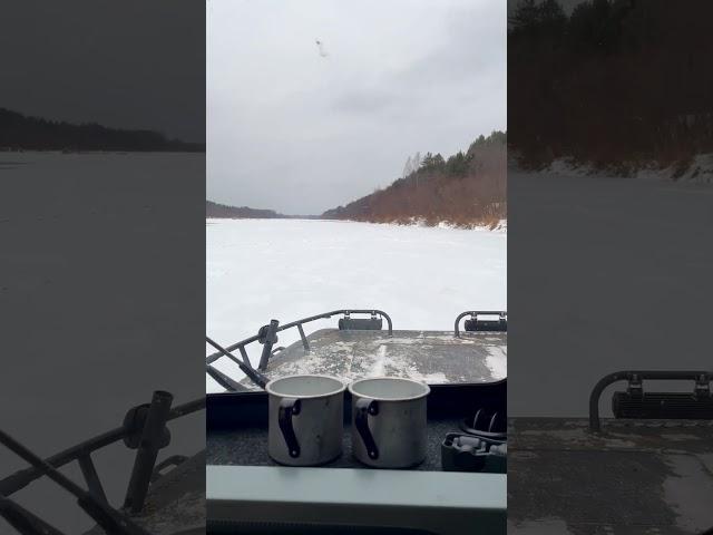 Аэролодка SIBEX CHEATER. По реке Унжа зимой. #sibex