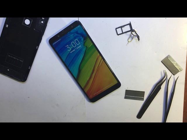 Xiaomi Redmi note 5 - разборка, подключены наушники / disassembly, headphones connected