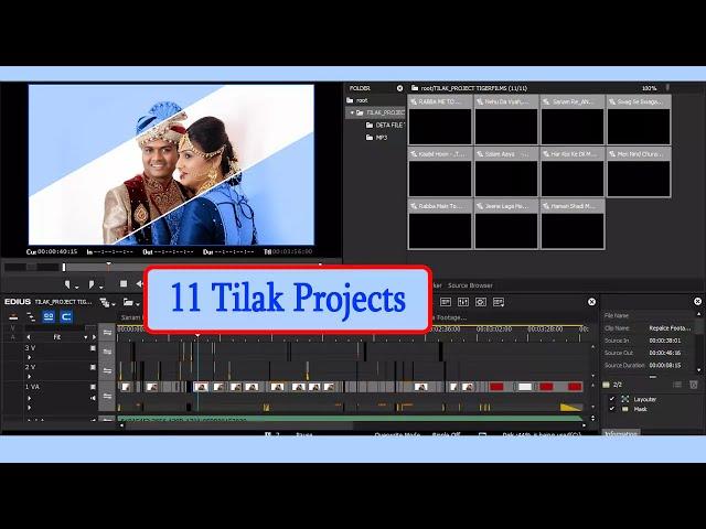 11 Tilak Project 𝗘𝗱𝗶𝘂𝘀 𝗢𝗽𝗲𝗻 𝗗𝗮𝘁𝗮 Free Download-Cinematic Highlight-#edius3dweddingproject