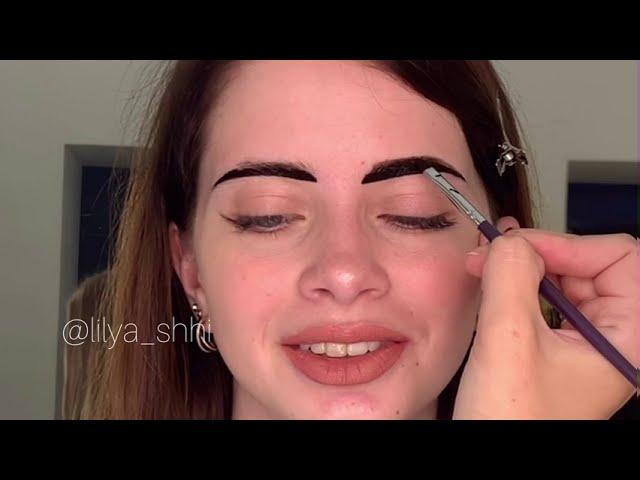 Окрашивание бровей хной Brow Henna | как сделать четкую нижнюю линию?