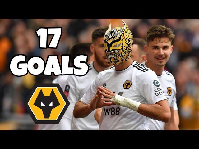 Raul Jimenez • Todos los goles para Wolves en 2018/19 • All goals for Wolves in 2018/19