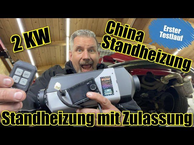 LF Bros 2 kW China Standheizung mit Zulassung erste Testlauf