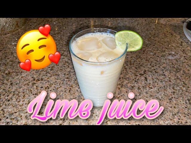 How To Make Lime juice with milk/jus citron ak let