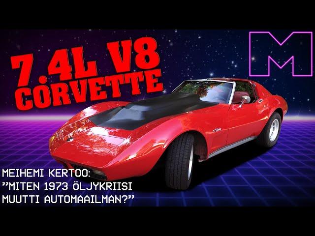 KOEAJOSSA - (VIRITETTY) CHEVROLET CORVETTE C3 STINGRAY 7.4l V8  -76 (4K)