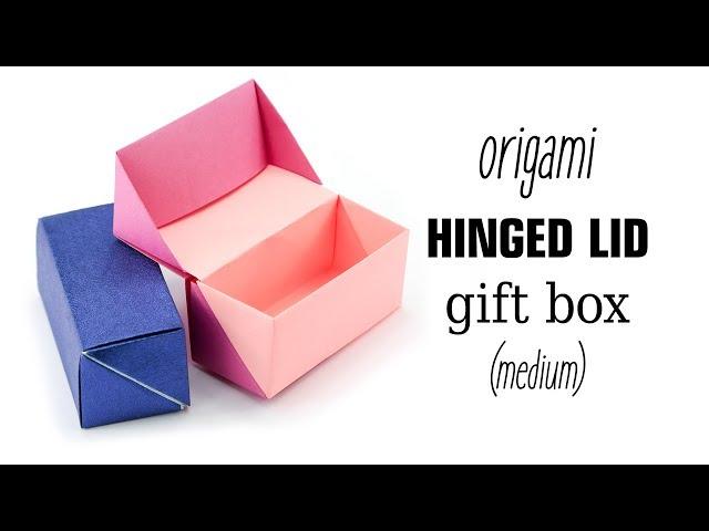 Origami Hinged Gift Box Tutorial - Paper Kawaii