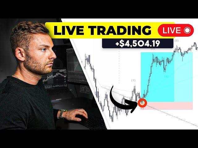 LIVE TRADING CRYPTO - How To Profit $4,504 in 5 Trades (10x Strategy)