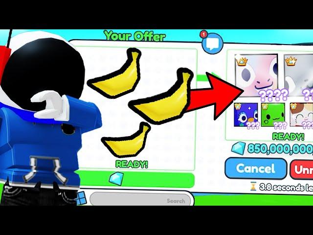 i Traded ALL MY Banana Pets in Pet Simulator X!!