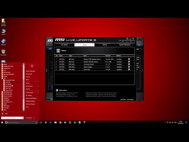 MSI Disk Programs