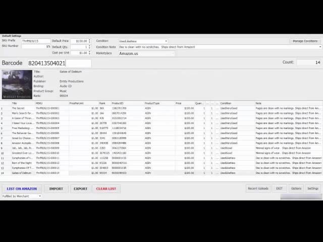 Bulk Listing Software for Amazon Sellers