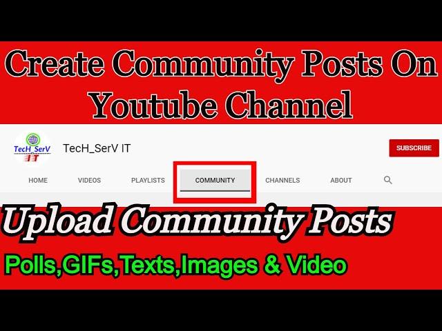 How to Create Posts on Youtube - YouTube Community Tab