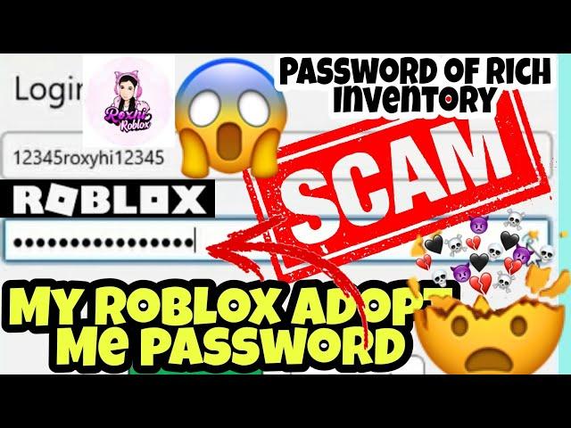 MY Roxhi Roblox Account Password And Exposing Scammer In Adopt Me