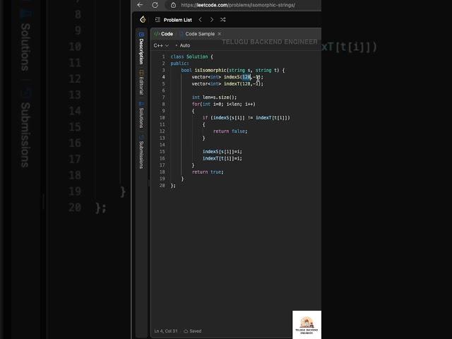 Isomorphic #strings #datastructuresandalgorithms #datastructuresintelugu #codingchallenge #coding