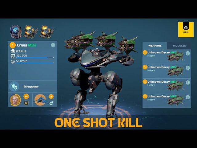 [WR] 5 LIVING LEGENDS WITH CRISIS DECAY!! Insane Build Gameplay - War Robots