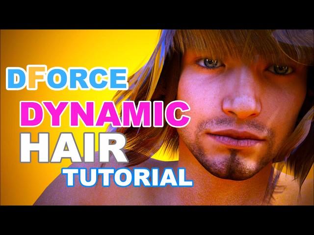 [DAZ Studio Tutorial‍] dForce Dynamic Hair