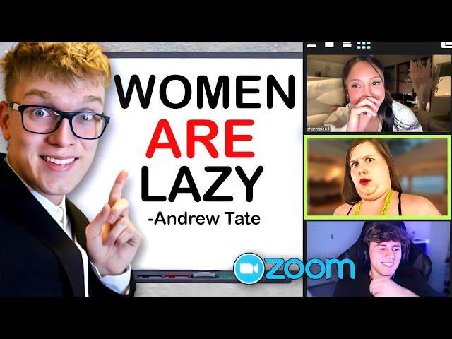 Surprising FEMINISTS With Offensive Zoom Class!