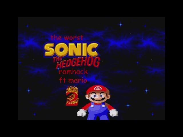 Sonic Hack Longplay - The worst Sonic the Hedgehog romhack featuring mario 2