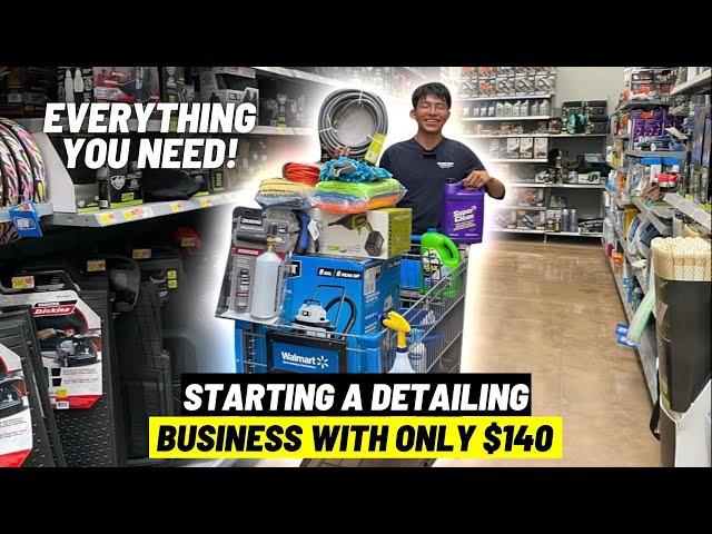 How To Start a Detailing Business With Only $140 (Walmart Edition) - Detailing Beyond Limits