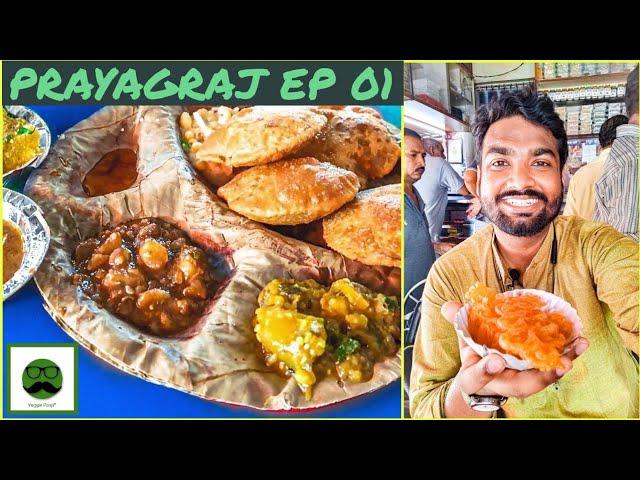 Zaikedar Desi Breakfast in Allahabad with Veggiepaaji | Prayagraj EP 01