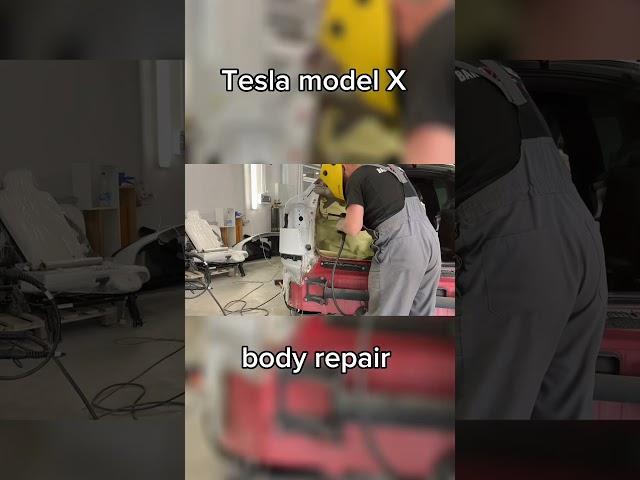 #car #tesla #kreps #automobile #teslamodelx #bodyrepair