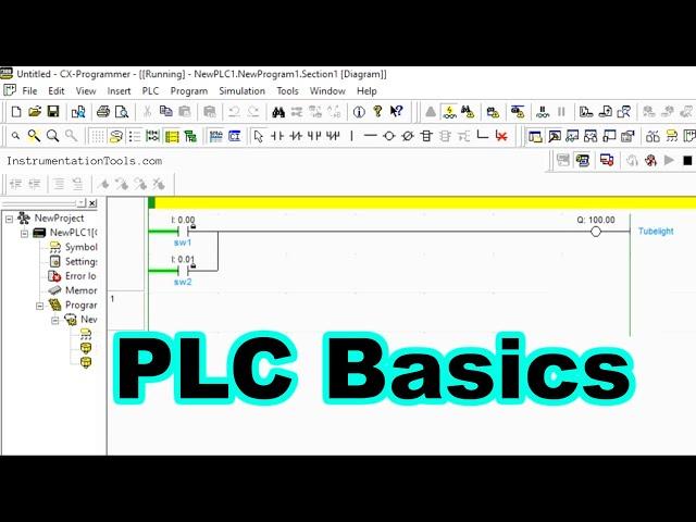 Omron PLC Programming Course - Bit Logics - Basic PLC