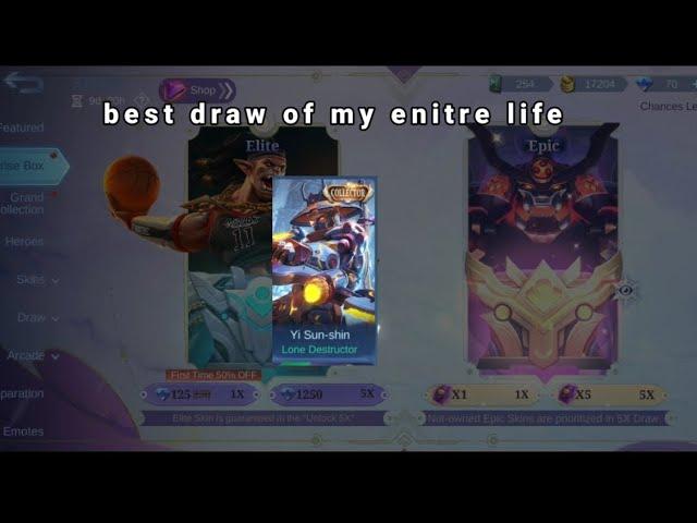 mlbb best surprise box draw?! collector skin