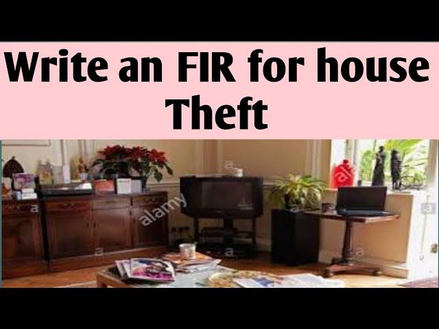 An FIR to the Police.By eschool Online