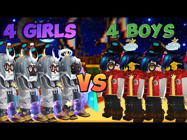 4 Girls Vs 4 Boys!! (PvP)