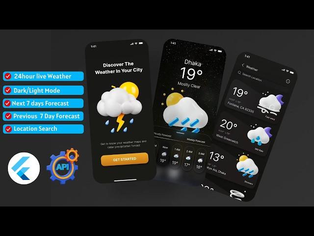 Weather App Flutter || Flutter Weather App Tutorial