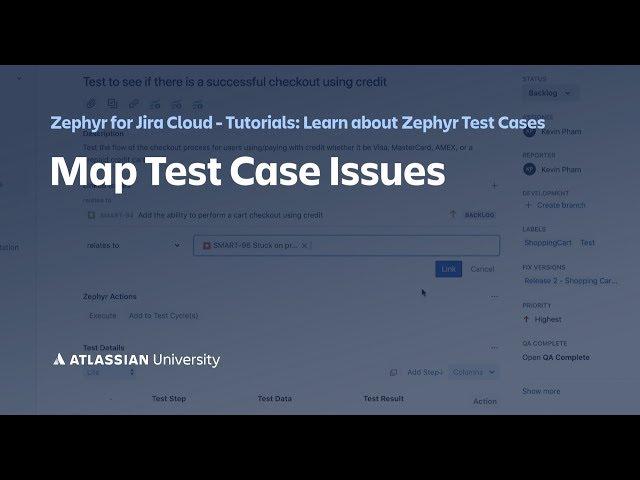 Map Zephyr for Jira Test Case Issues