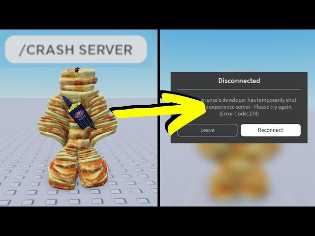 How to make CRASH any roblox server  | PLS ROBLOX FIX