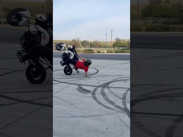 Elbow drags checked off on grom time to take it to the Harley!!! #bikelife #grom #dgsliders